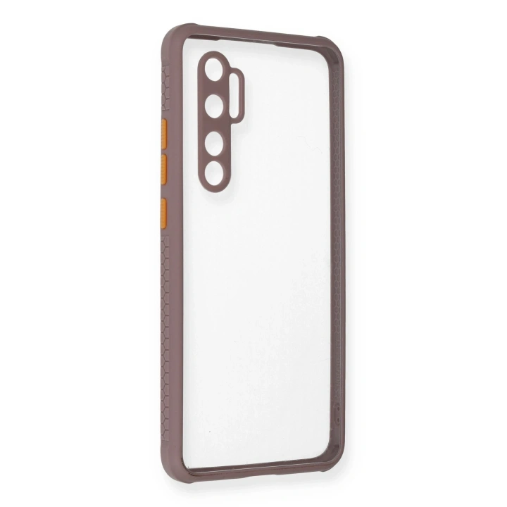 BFS  Xiaomi Mi Note 10 Lite Kılıf Miami Şeffaf Silikon - Açık Mor