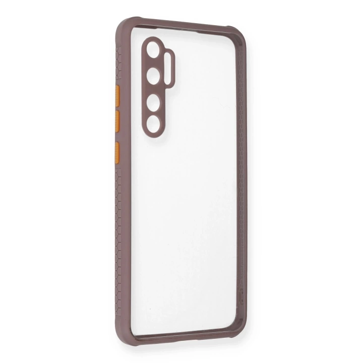 BFS  Xiaomi Mi Note 10 Lite Kılıf Miami Şeffaf Silikon - Açık Mor