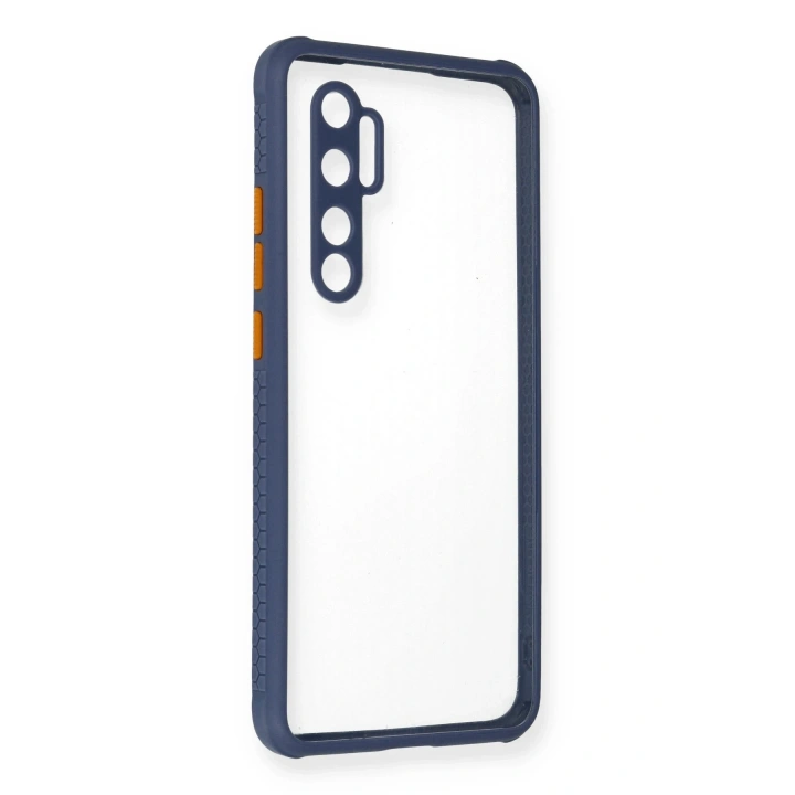 BFS  Xiaomi Mi Note 10 Lite Kılıf Miami Şeffaf Silikon - Gri