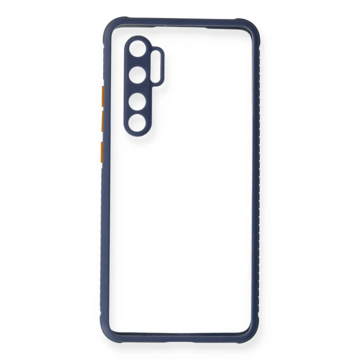 BFS  Xiaomi Mi Note 10 Lite Kılıf Miami Şeffaf Silikon - Gri