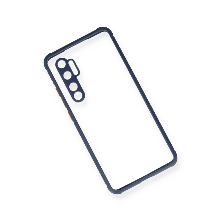 BFS  Xiaomi Mi Note 10 Lite Kılıf Miami Şeffaf Silikon - Gri