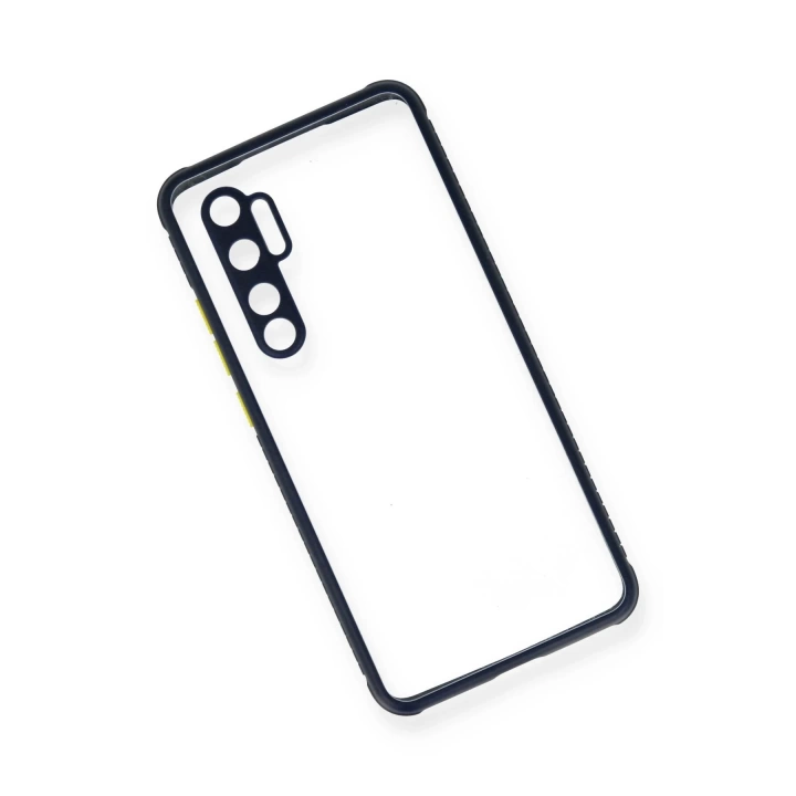 BFS  Xiaomi Mi Note 10 Lite Kılıf Miami Şeffaf Silikon - Lacivert