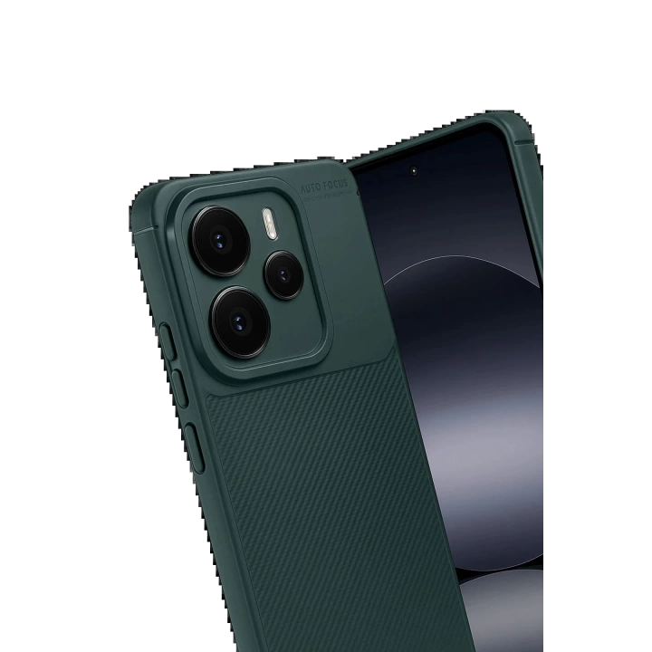 BFS Xiaomi Note 14 5G Auto Focus Karbon Kapak - Koyu Yeşil