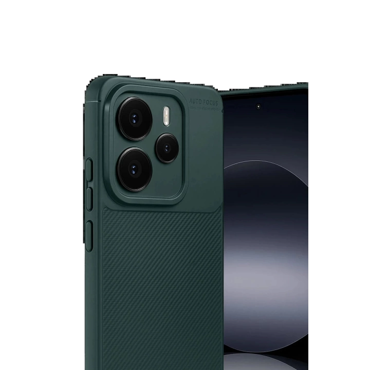 BFS Xiaomi Note 14 5G Auto Focus Karbon Kapak - Koyu Yeşil