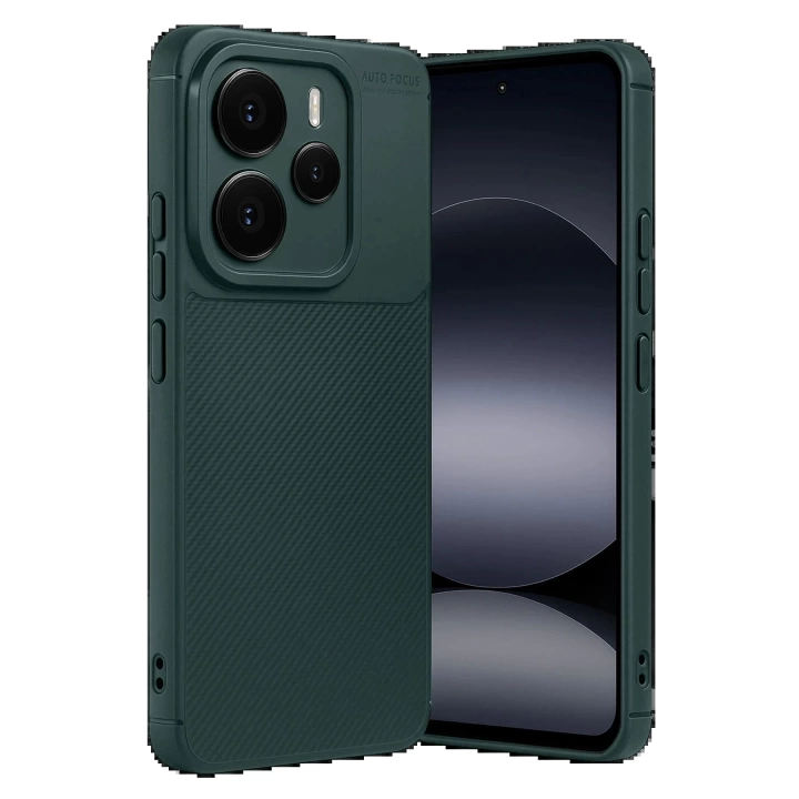 BFS Xiaomi Note 14 5G Auto Focus Karbon Kapak - Koyu Yeşil
