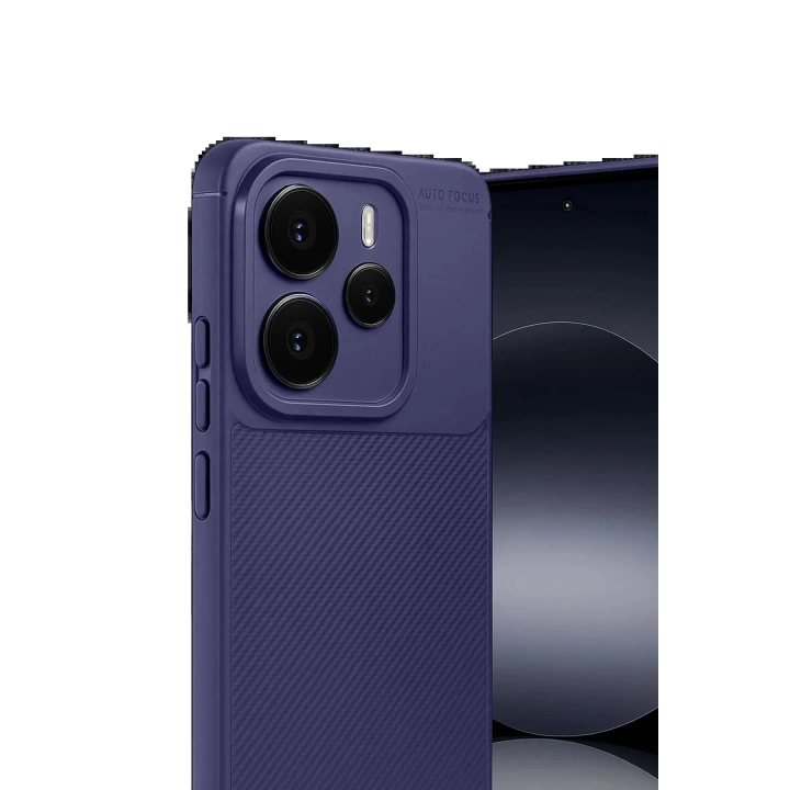 BFS Xiaomi Note 14 5G Auto Focus Karbon Kapak - Lacivert