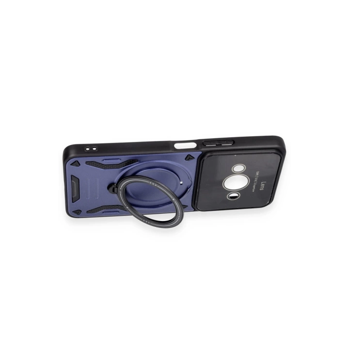 BFS  Xiaomi Poco C61 Kılıf Joy Lens Standlı Kapak - Mor