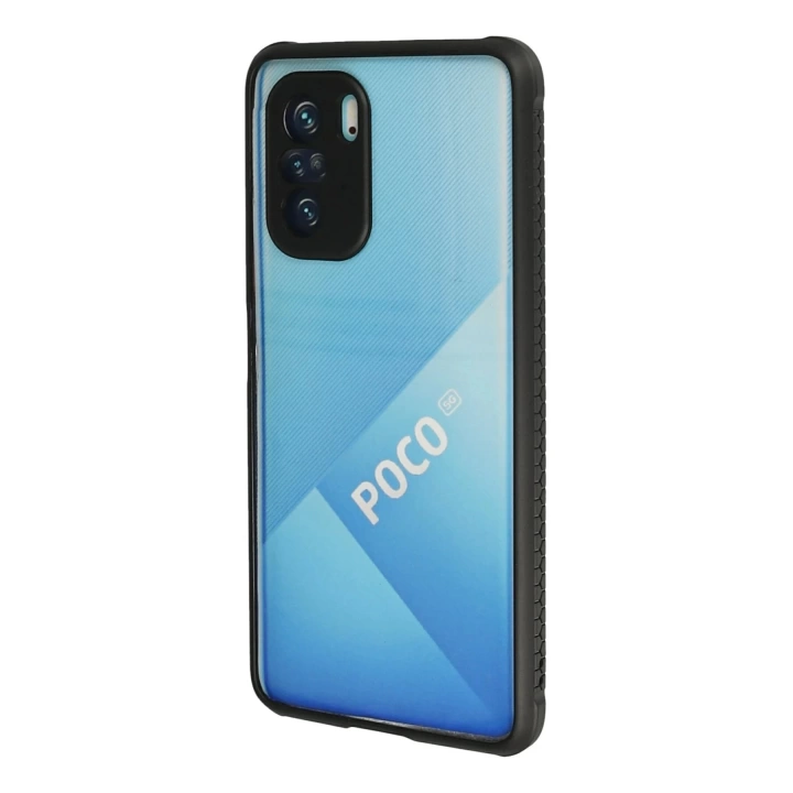 BFS  Xiaomi Poco F3 Kılıf Miami Şeffaf Silikon - Siyah