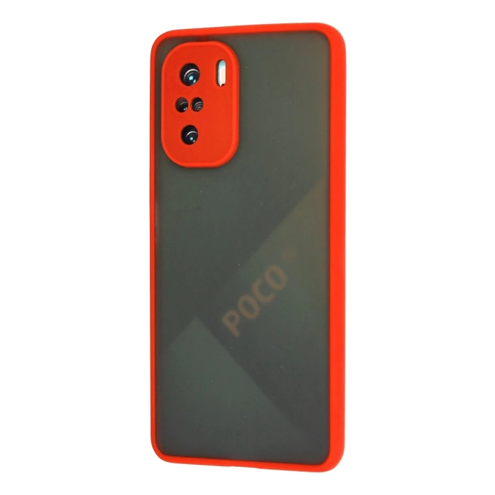 BFS  Xiaomi Poco F3 Kılıf Montreal Silikon Kapak - Kırmızı
