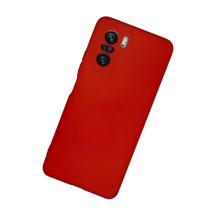 BFS  Xiaomi Poco F3 Kılıf Nano içi Kadife Silikon - Kırmızı