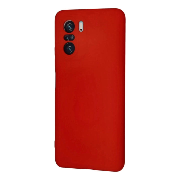 BFS  Xiaomi Poco F3 Kılıf Nano içi Kadife Silikon - Kırmızı