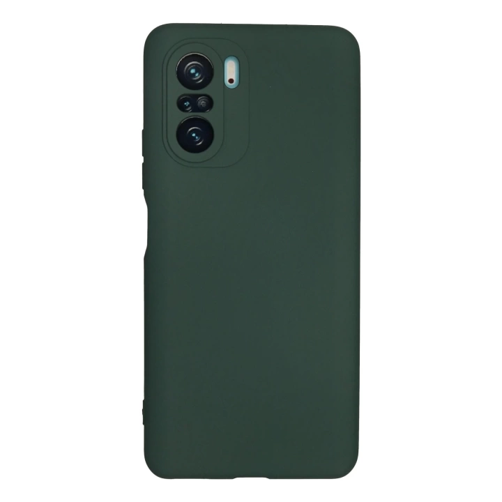BFS  Xiaomi Poco F3 Kılıf Nano içi Kadife Silikon - Koyu Yeşil