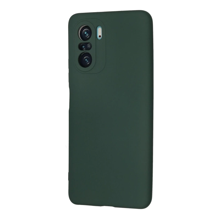 BFS  Xiaomi Poco F3 Kılıf Nano içi Kadife Silikon - Koyu Yeşil