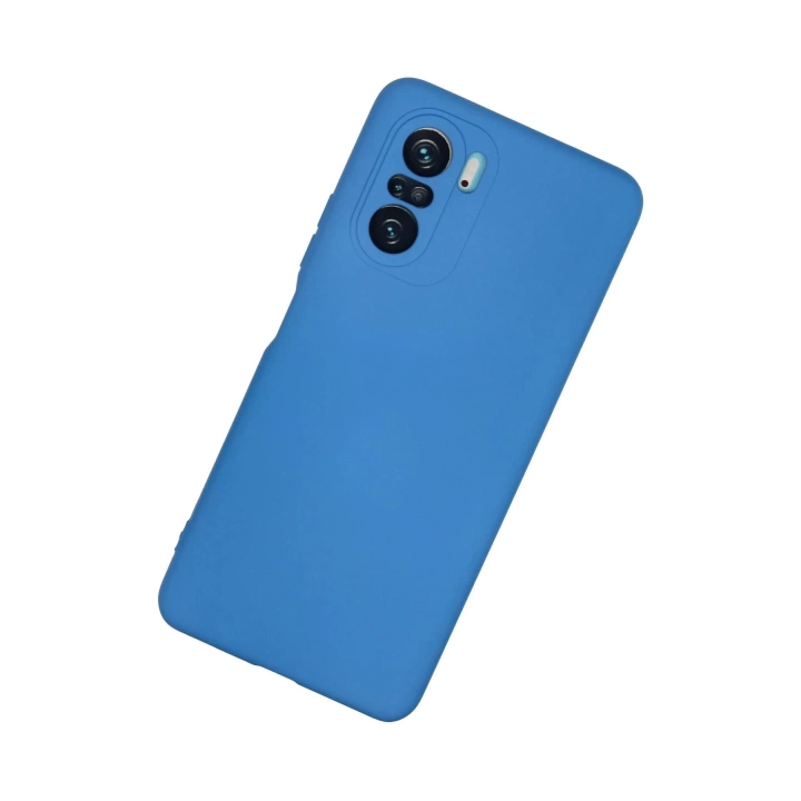BFS  Xiaomi Poco F3 Kılıf Nano içi Kadife Silikon - Mavi