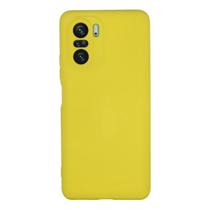 BFS  Xiaomi Poco F3 Kılıf Nano içi Kadife Silikon - Sarı