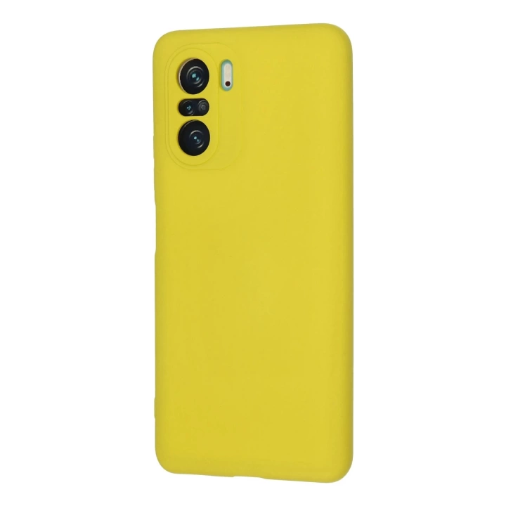 BFS  Xiaomi Poco F3 Kılıf Nano içi Kadife Silikon - Sarı