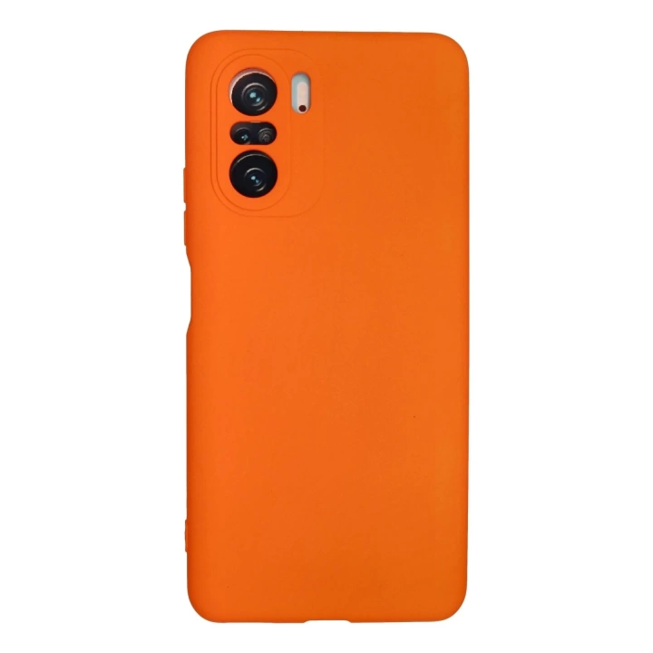 BFS  Xiaomi Poco F3 Kılıf Nano içi Kadife Silikon - Turuncu