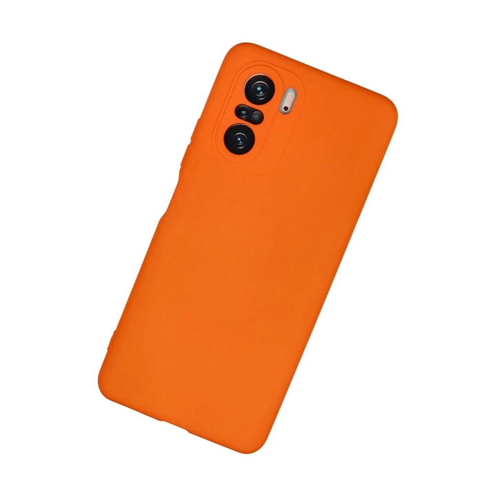BFS  Xiaomi Poco F3 Kılıf Nano içi Kadife Silikon - Turuncu