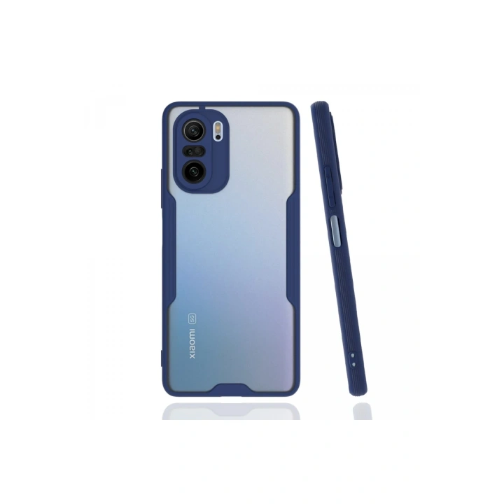 BFS  Xiaomi Poco F3 Kılıf Platin Silikon - Lacivert