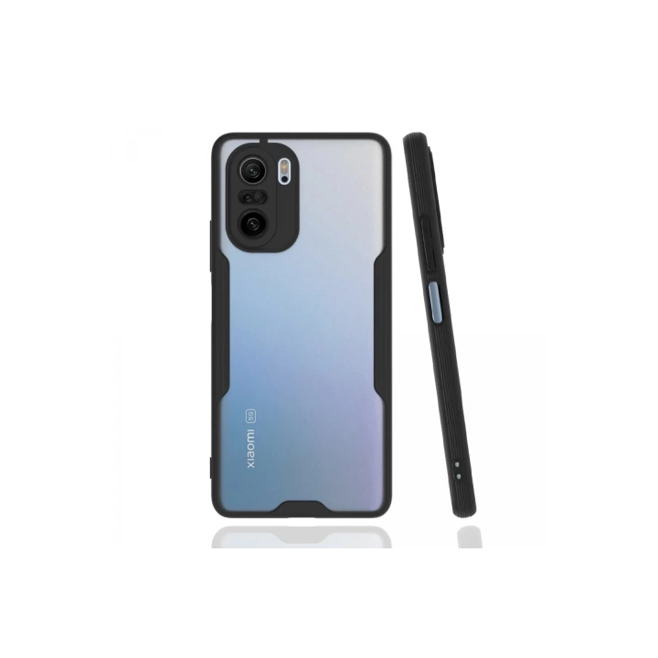 BFS  Xiaomi Poco F3 Kılıf Platin Silikon - Siyah