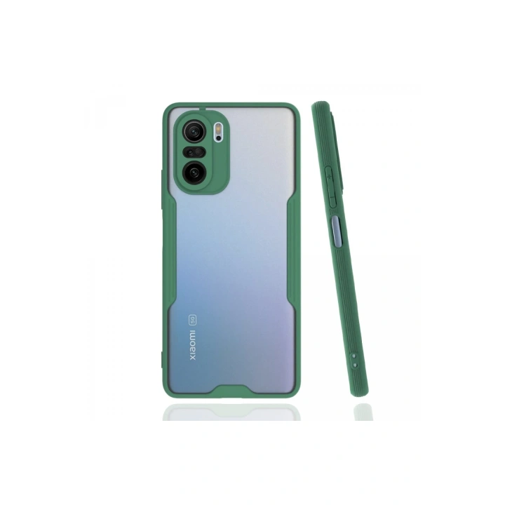 BFS  Xiaomi Poco F3 Kılıf Platin Silikon - Yeşil