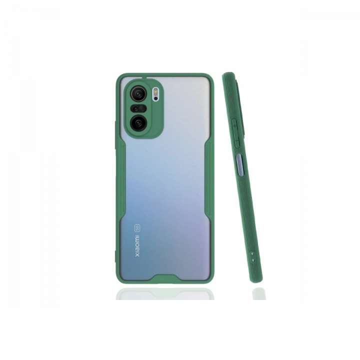 BFS  Xiaomi Poco F3 Kılıf Platin Silikon - Yeşil