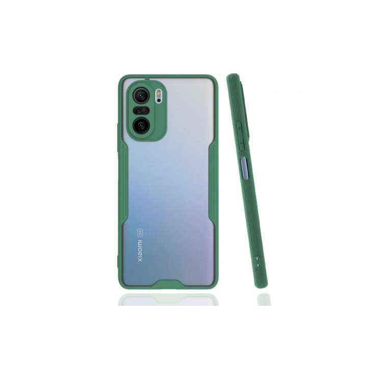 BFS  Xiaomi Poco F3 Kılıf Platin Silikon - Yeşil