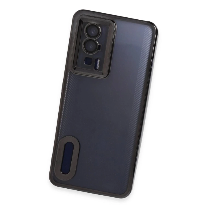 BFS  Xiaomi Poco F5 Pro Kılıf Slot Silikon - Siyah