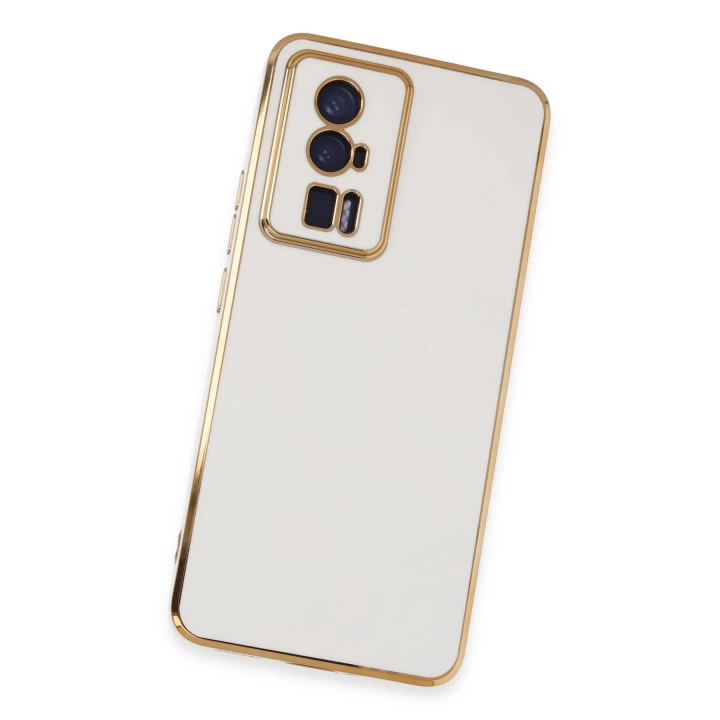 BFS  Xiaomi Poco F5 Pro Kılıf Volet Silikon - Beyaz
