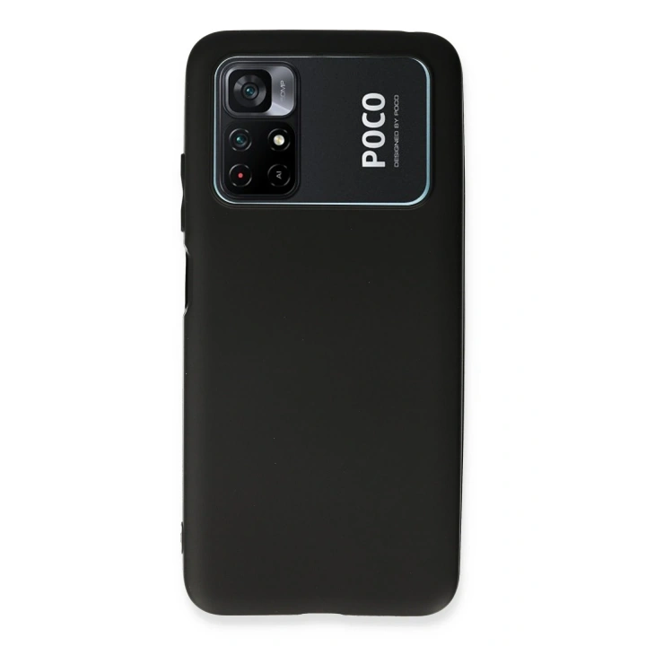 BFS  Xiaomi Poco M4 Pro 4G Kılıf First Silikon - Siyah