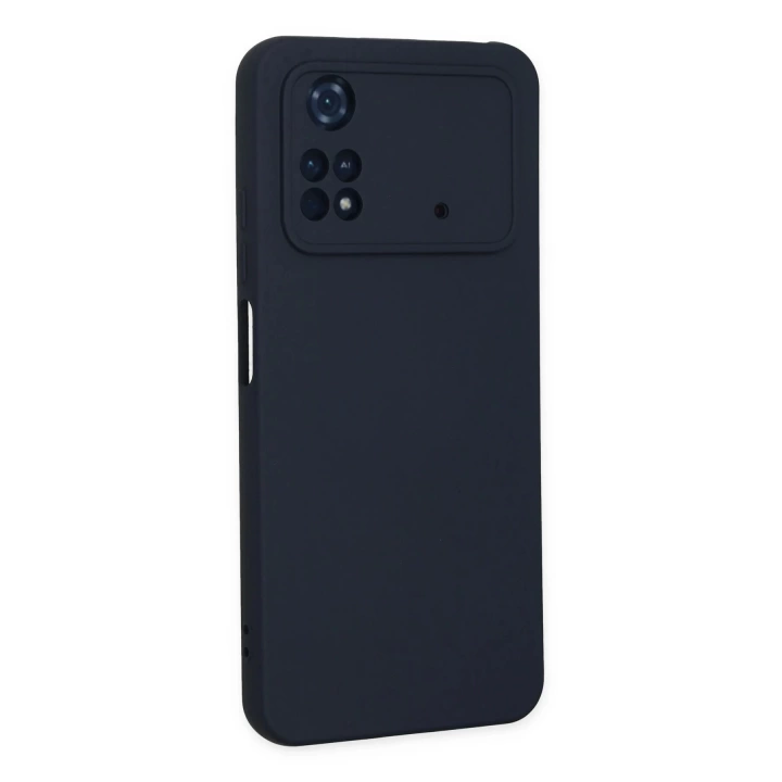 BFS  Xiaomi Poco M4 Pro 4G Kılıf Nano içi Kadife Silikon - Lacivert