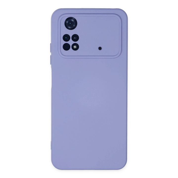 BFS  Xiaomi Poco M4 Pro 4G Kılıf Nano içi Kadife Silikon - Lila