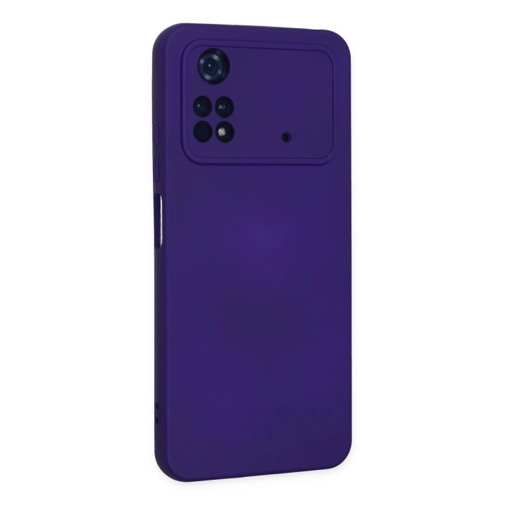 BFS  Xiaomi Poco M4 Pro 4G Kılıf Nano içi Kadife Silikon - Mor
