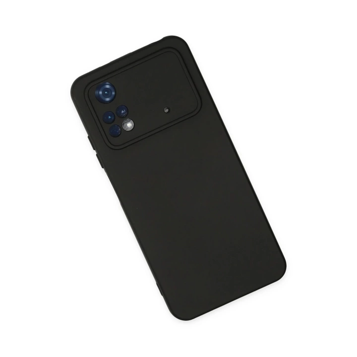 BFS  Xiaomi Poco M4 Pro 4G Kılıf Nano içi Kadife Silikon - Siyah
