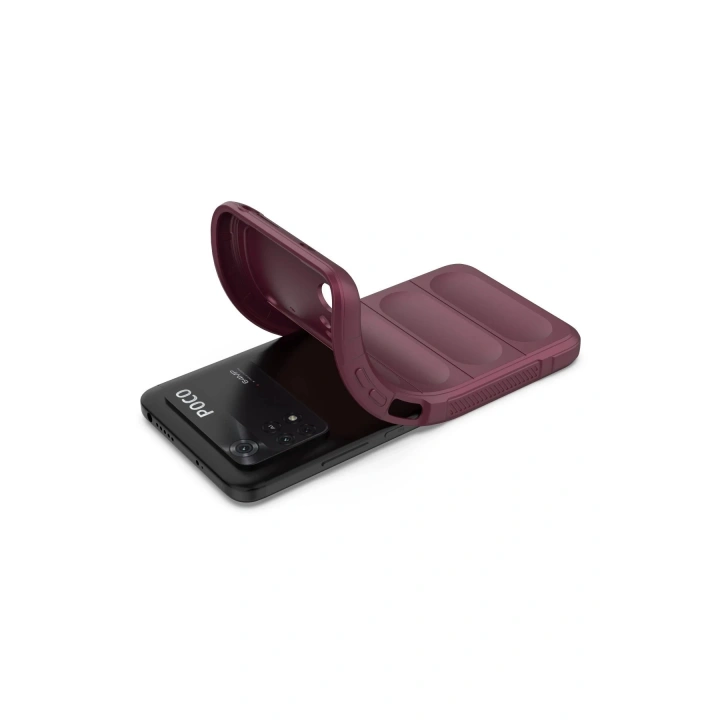 BFS Xiaomi Poco M4 Pro 4G Kılıf Optimum Silikon - Bordo