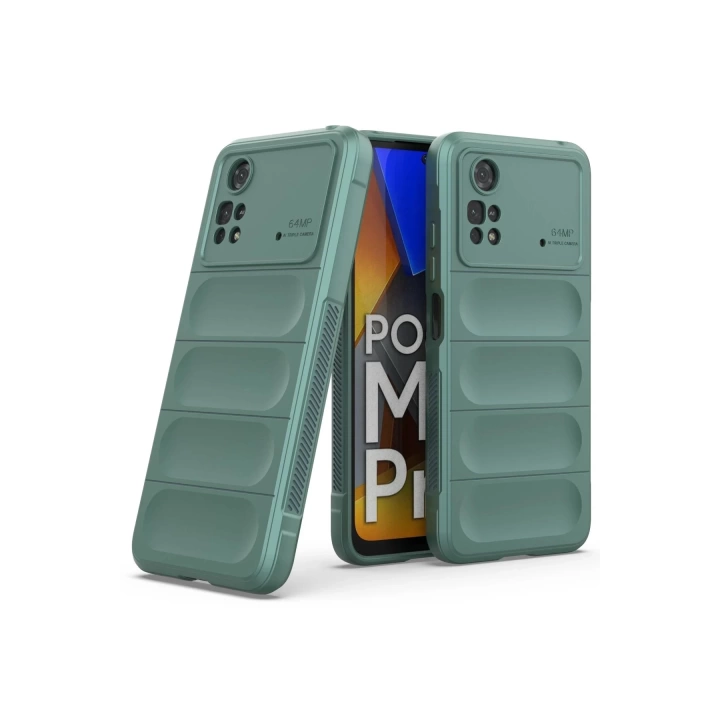 BFS  Xiaomi Poco M4 Pro 4G Kılıf Optimum Silikon - Koyu Yeşil