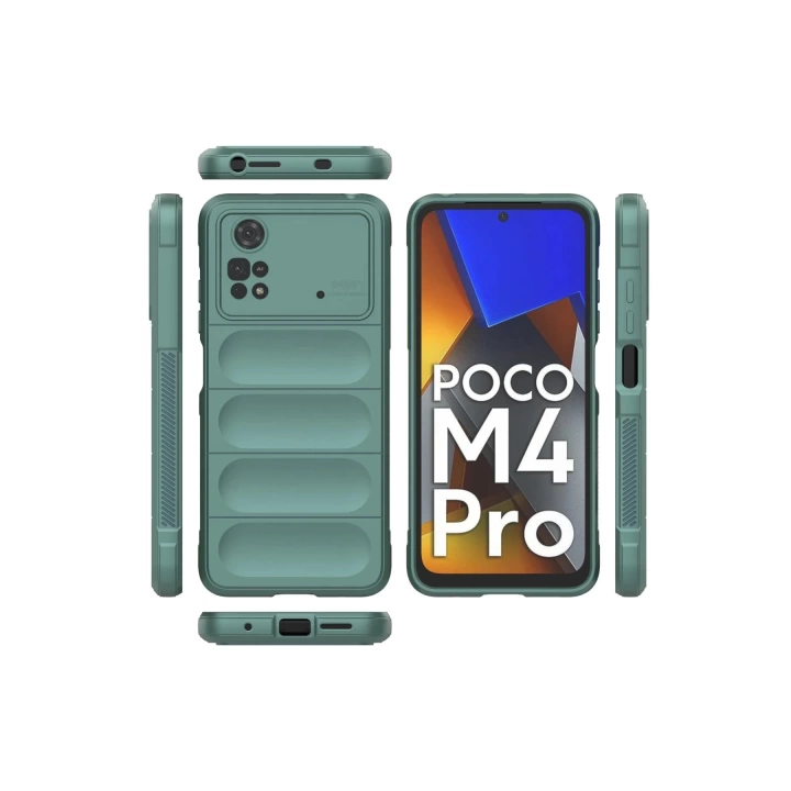 BFS  Xiaomi Poco M4 Pro 4G Kılıf Optimum Silikon - Koyu Yeşil