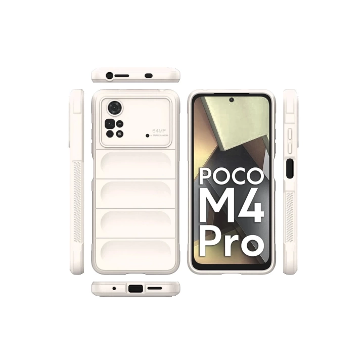 BFS  Xiaomi Poco M4 Pro 4G Kılıf Optimum Silikon - Krem