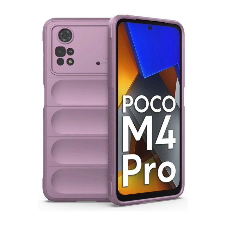 BFS  Xiaomi Poco M4 Pro 4G Kılıf Optimum Silikon - Mor