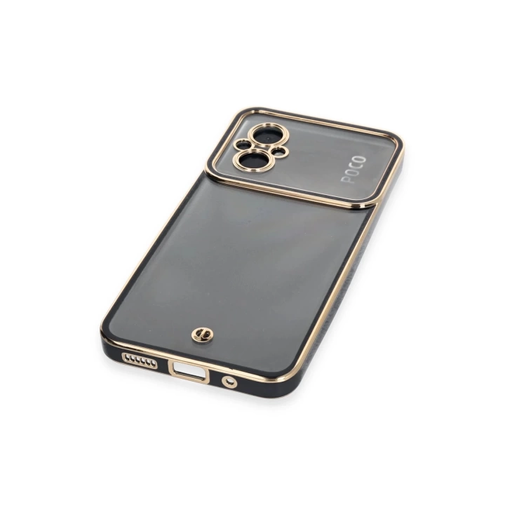 BFS  Xiaomi Poco M5 Kılıf Liva Lens Silikon - Siyah