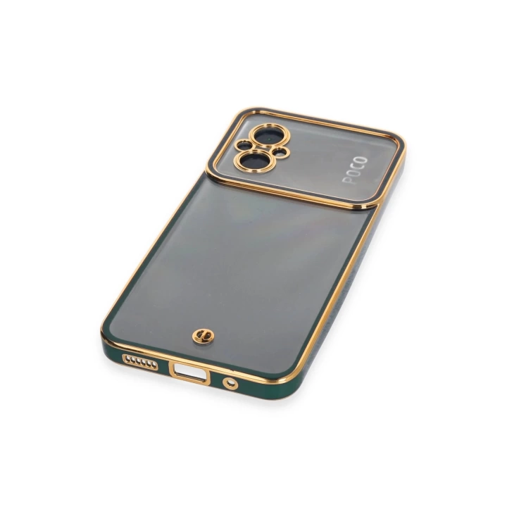 BFS  Xiaomi Poco M5 Kılıf Liva Lens Silikon - Yeşil