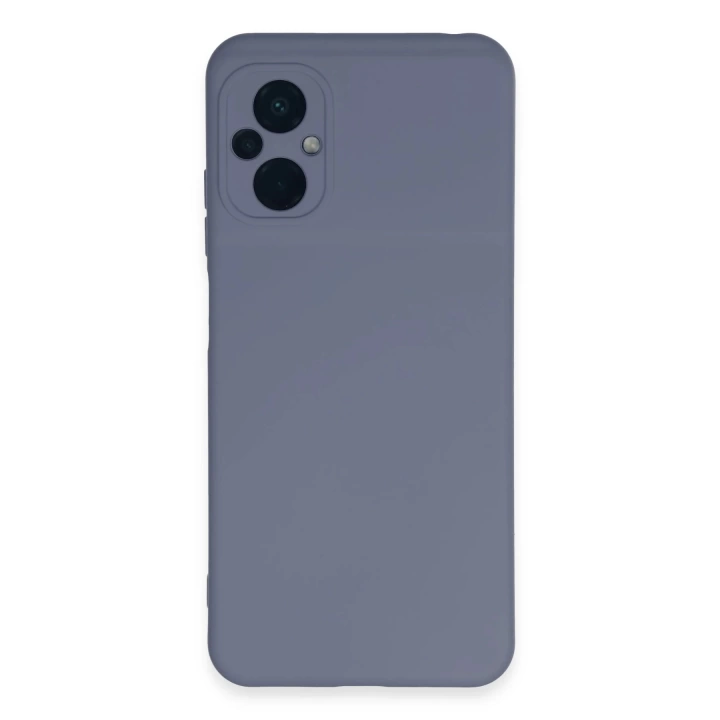 BFS  Xiaomi Poco M5 Kılıf Nano içi Kadife Silikon - Gri