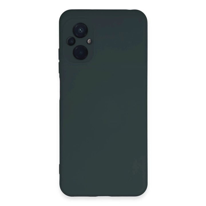 BFS  Xiaomi Poco M5 Kılıf Nano içi Kadife Silikon - Koyu Yeşil