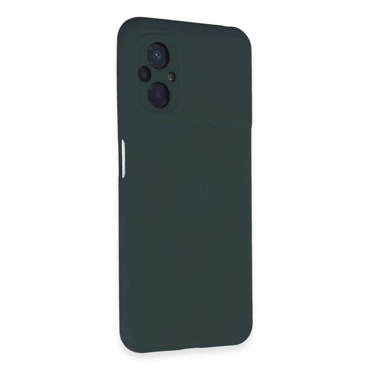BFS  Xiaomi Poco M5 Kılıf Nano içi Kadife Silikon - Koyu Yeşil