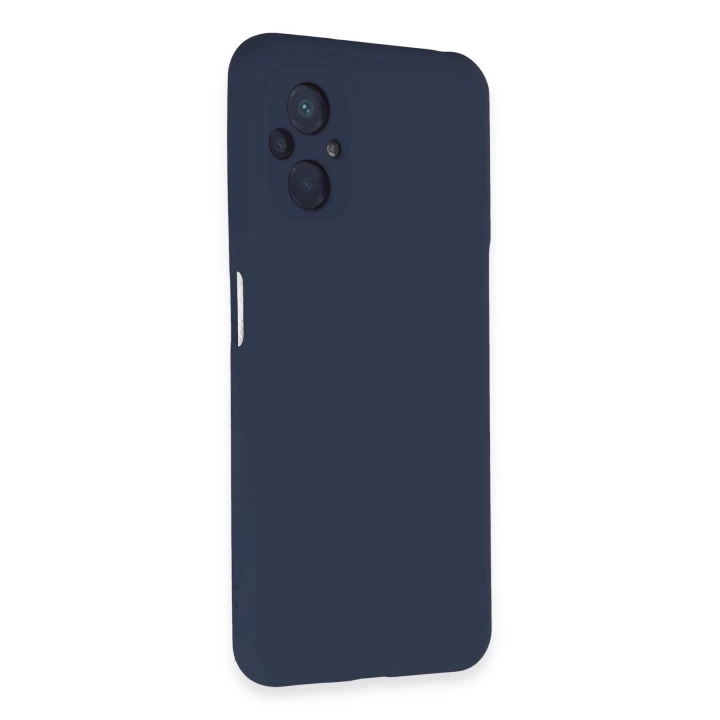 BFS  Xiaomi Poco M5 Kılıf Nano içi Kadife Silikon - Lacivert
