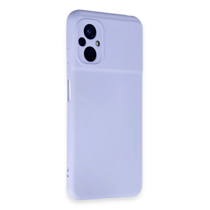 BFS Xiaomi Poco M5 Kılıf Nano içi Kadife Silikon - Lila