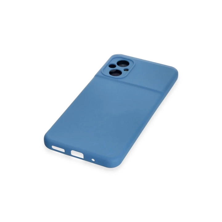 BFS Xiaomi Poco M5 Kılıf Nano içi Kadife Silikon - Mavi