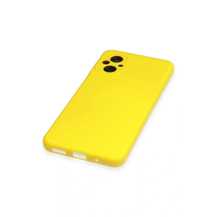 BFS Xiaomi Poco M5 Kılıf Nano içi Kadife Silikon - Sarı