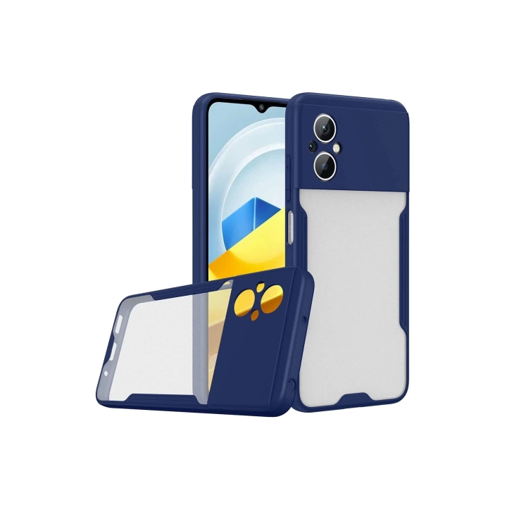 BFS  Xiaomi Poco M5 Kılıf Platin Silikon - Lacivert