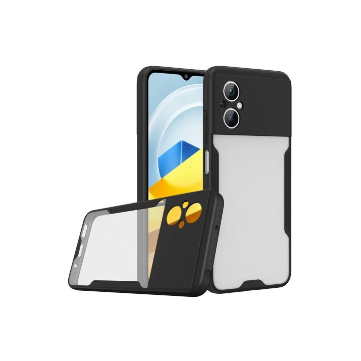 BFS  Xiaomi Poco M5 Kılıf Platin Silikon - Siyah